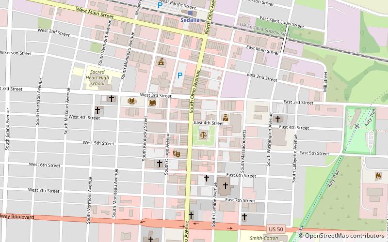 missouri sedalia trust company location map