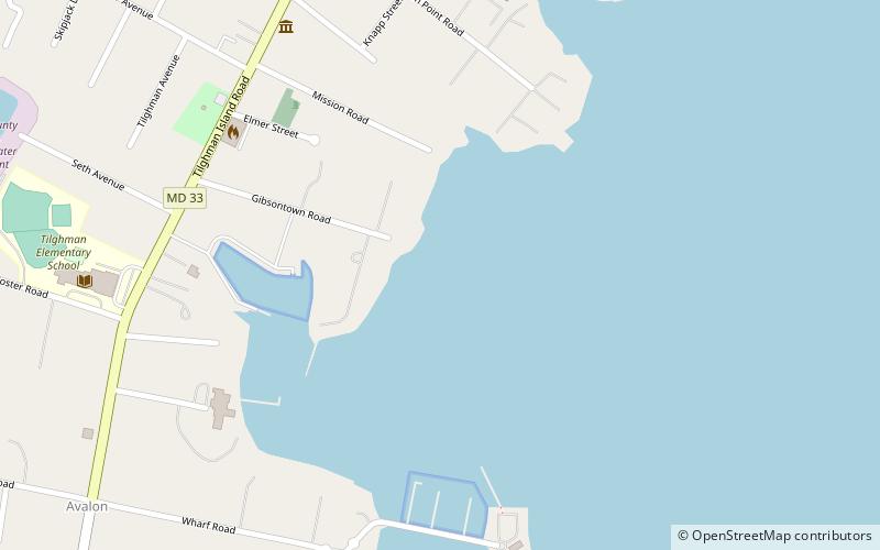 e c collier tilghman island location map