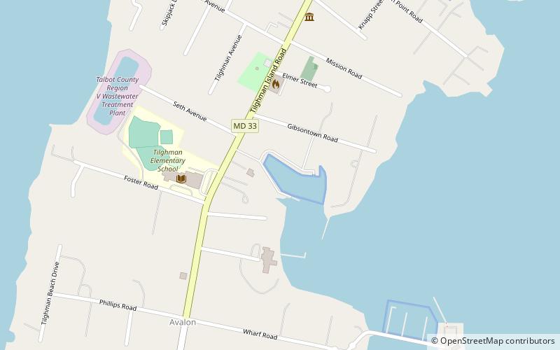 reliance tilghman island location map