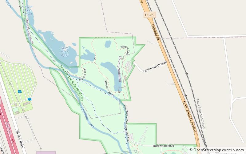Nature Center location map