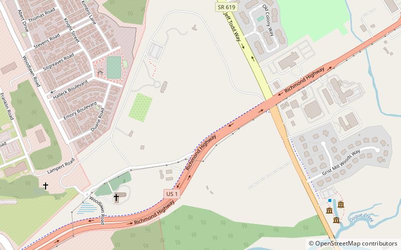 Woodlawn Plantation location map