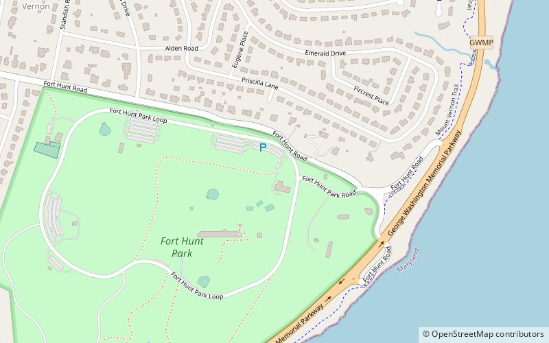 Fort Hunt Park location map