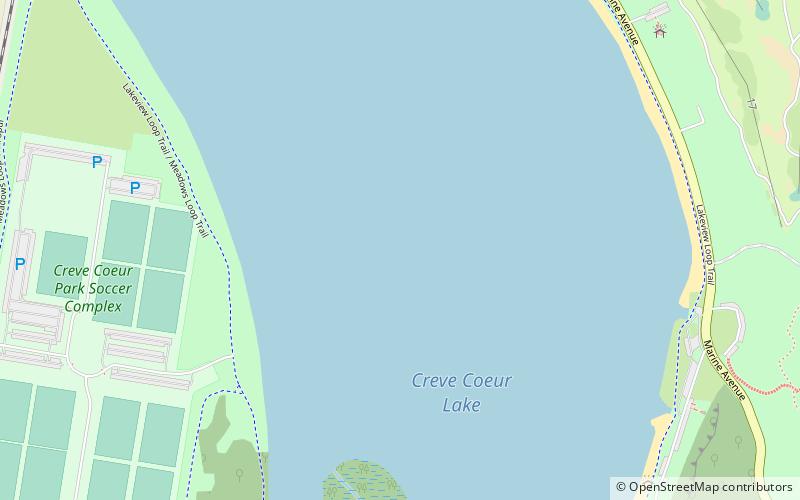 Creve Coeur Park location map