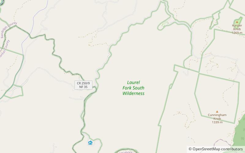Laurel Fork South Wilderness location map