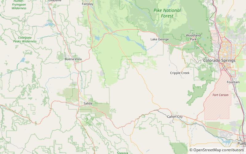 black mountain pike national forest location map