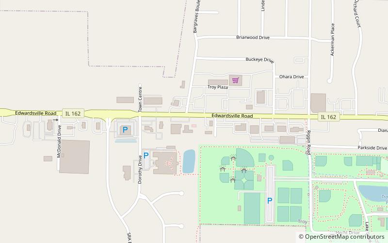 Troy location map