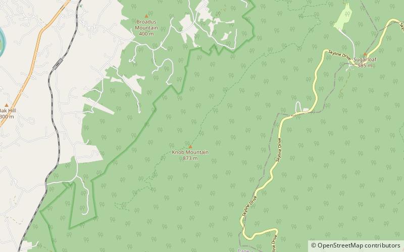 Knob Mountain location map
