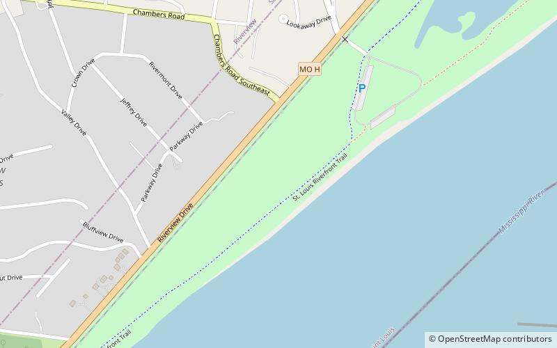 North Riverfront Park location map