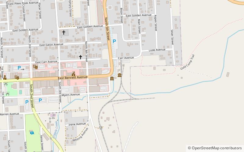 Cripple Creek District Museum location map