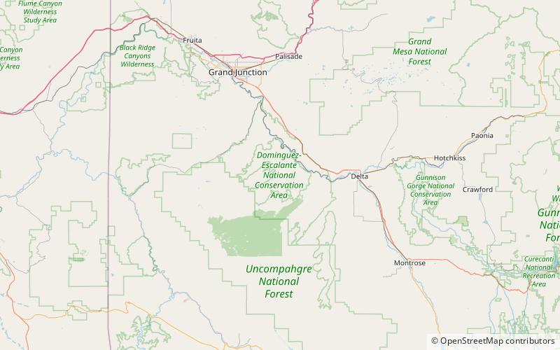 Dominguez–Escalante National Conservation Area location map