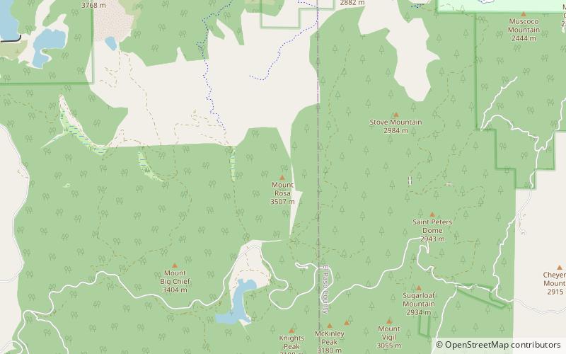 Mount Rosa location map