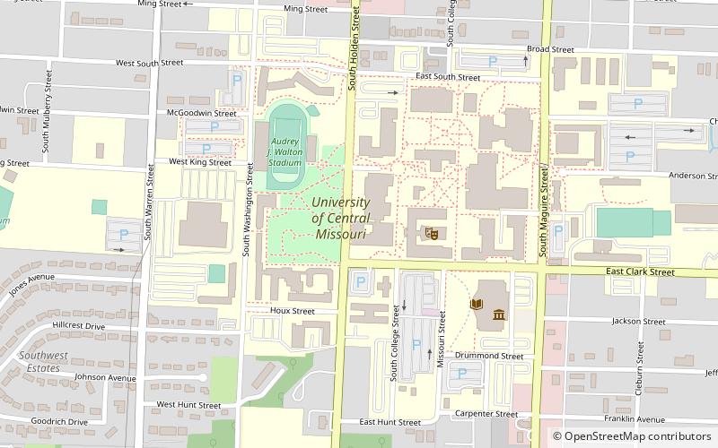 University of Central Missouri location map