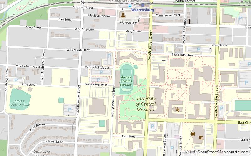 Audrey J. Walton Stadium location map