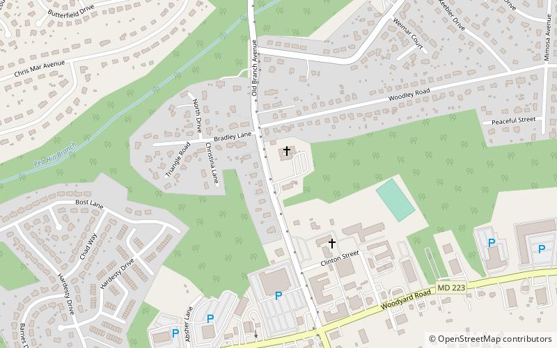 Christ Church Cemetery location map