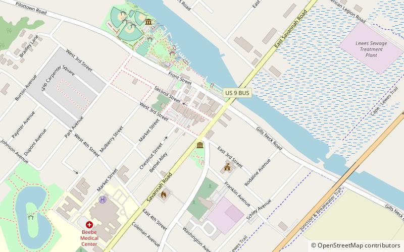 Zwaanendael Museum location map