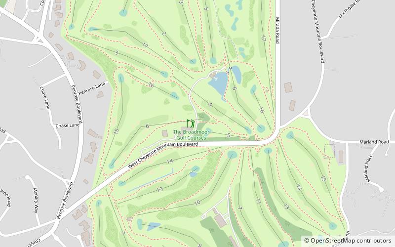 Broadmoor Golf Club location map