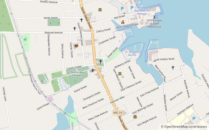 St. Michaels Historic District location map