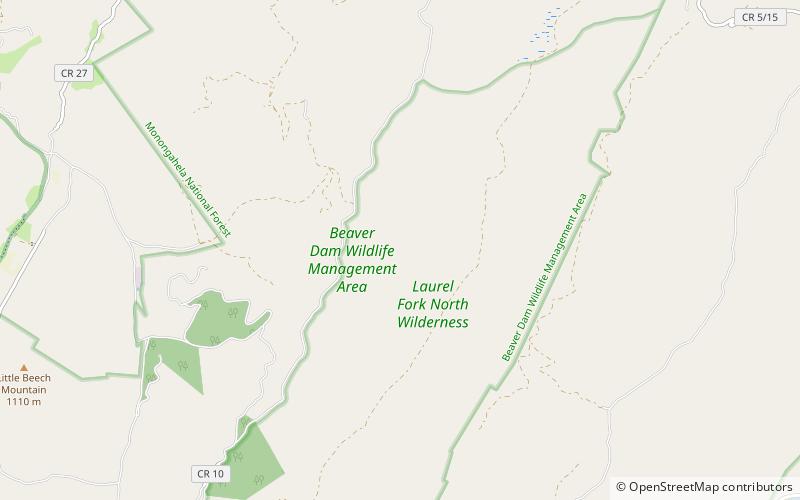 Laurel Fork North Wilderness location map