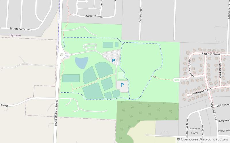recreation park raymore location map