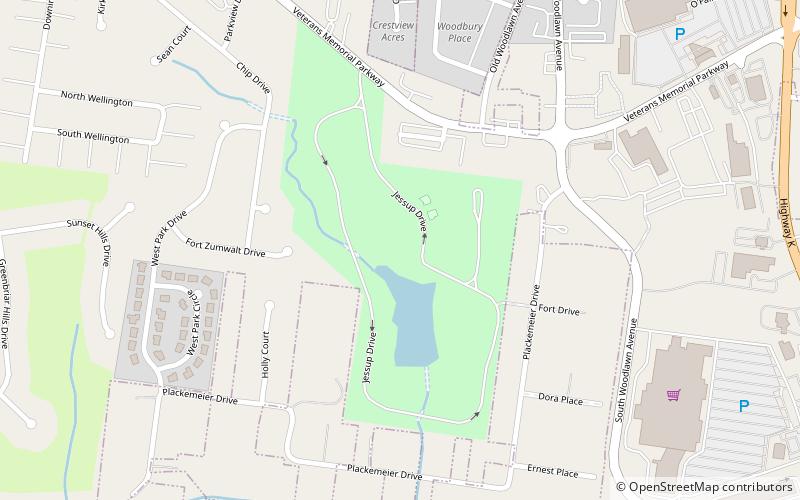 Fort Zumwalt Park location map