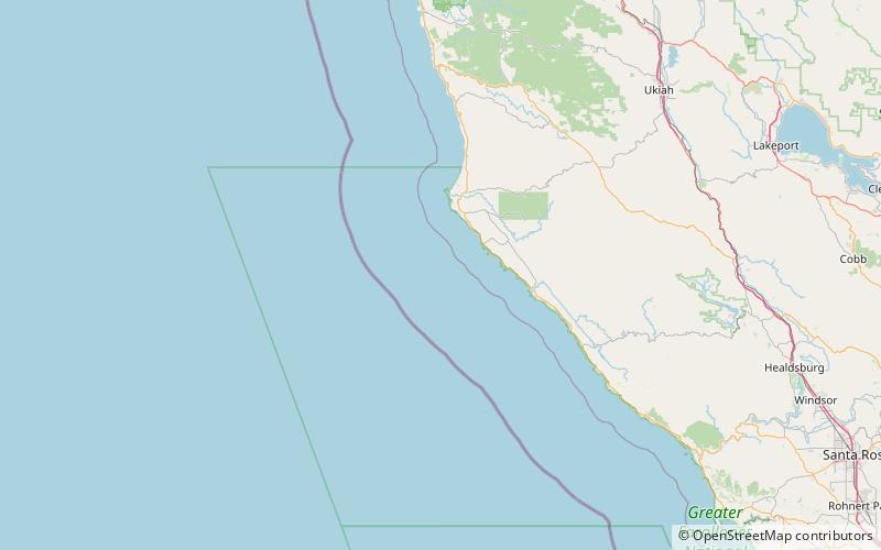 California Coast Ranges location map