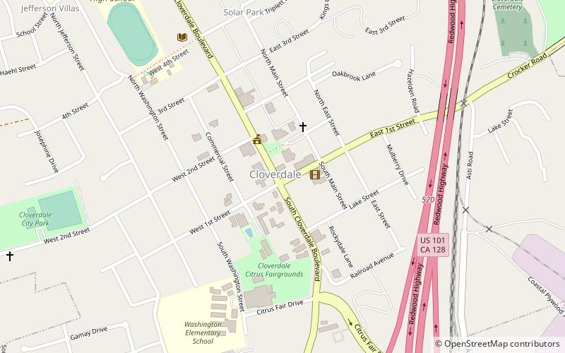 Cloverdale location map