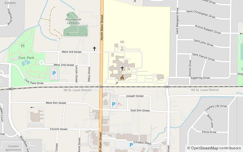 O'Fallon Missouri Police Department location map