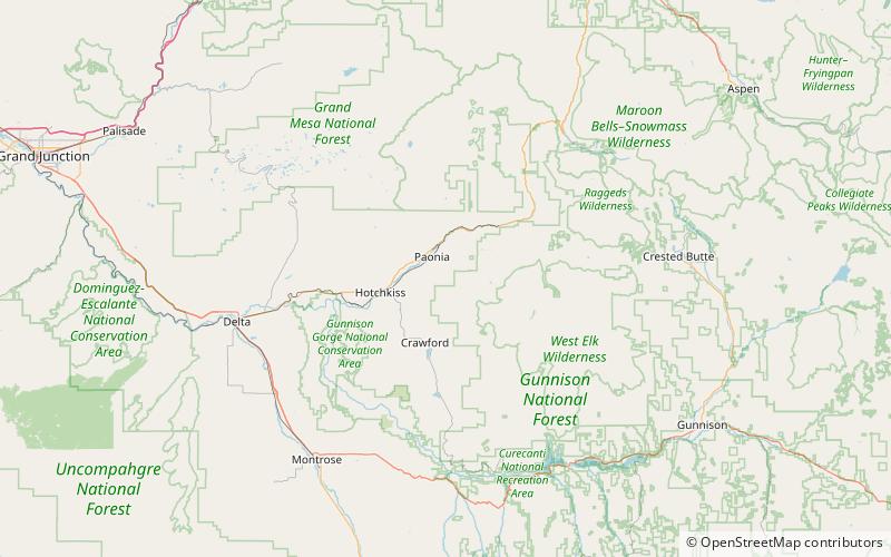 paonia state park location map