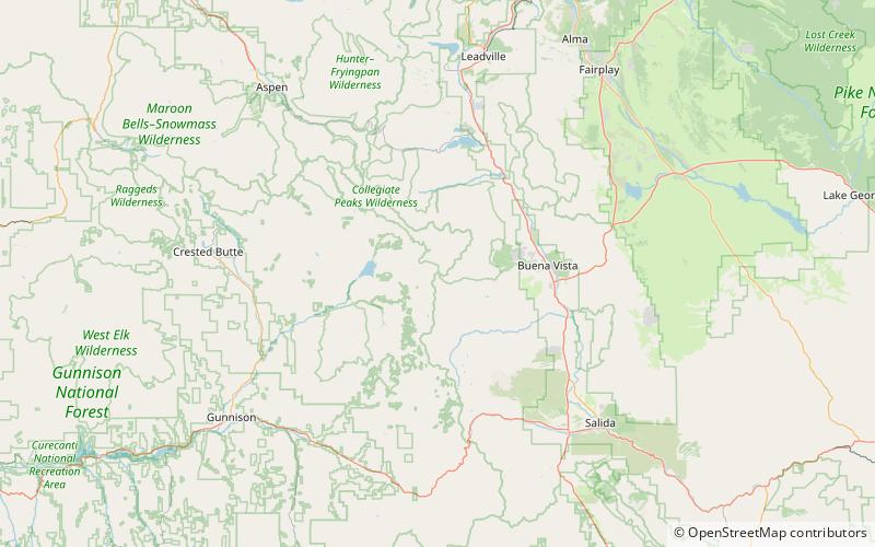 Cottonwood Pass location map