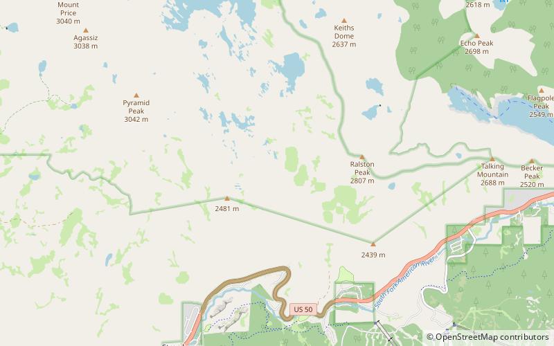 Horsetail Falls location map