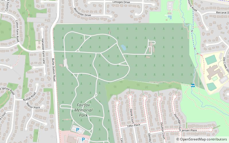 Fairfax Memorial Park location map