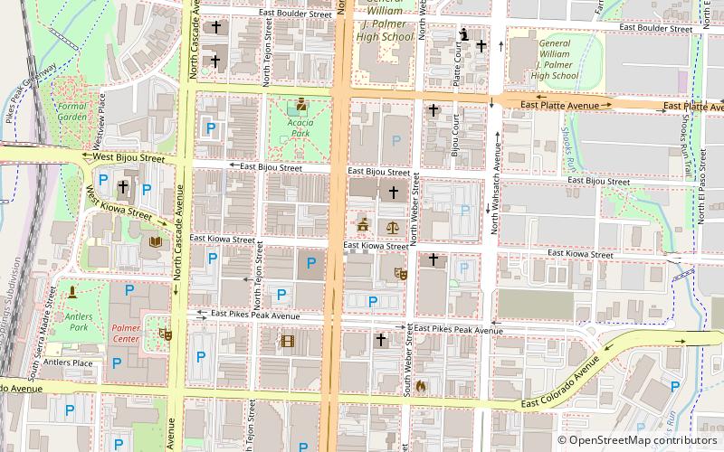 Colorado Springs City Hall location map