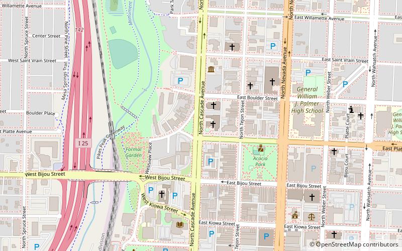 Boulder Crescent Place Historic District location map