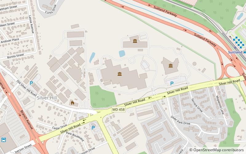 smithsonian museum support center suitland location map