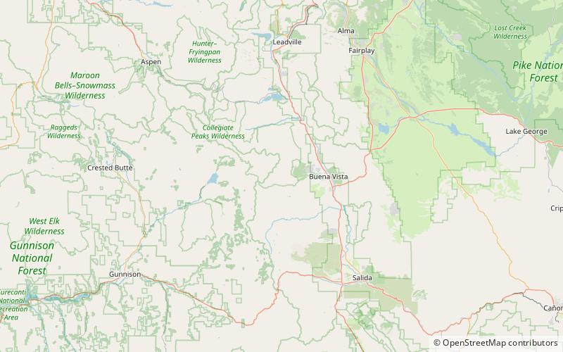 Mount Yale location map