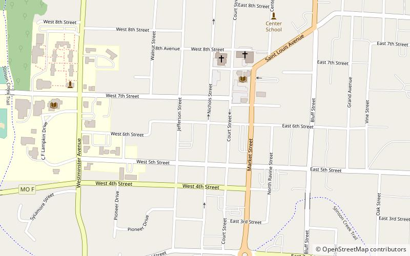 Downtown Fulton Historic District location map