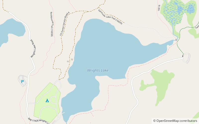 Wrights Lake location map