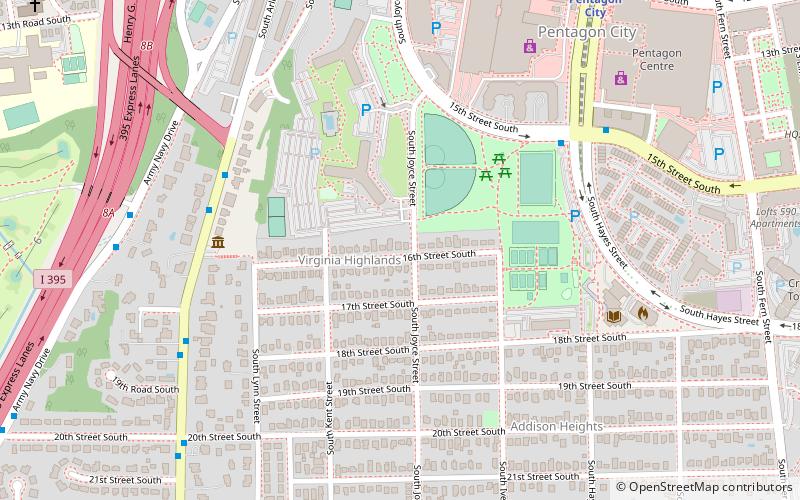 Aurora Highlands Historic District location map