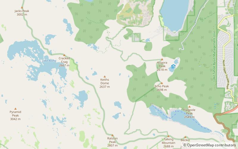 lost lake lake tahoe basin management unit location map
