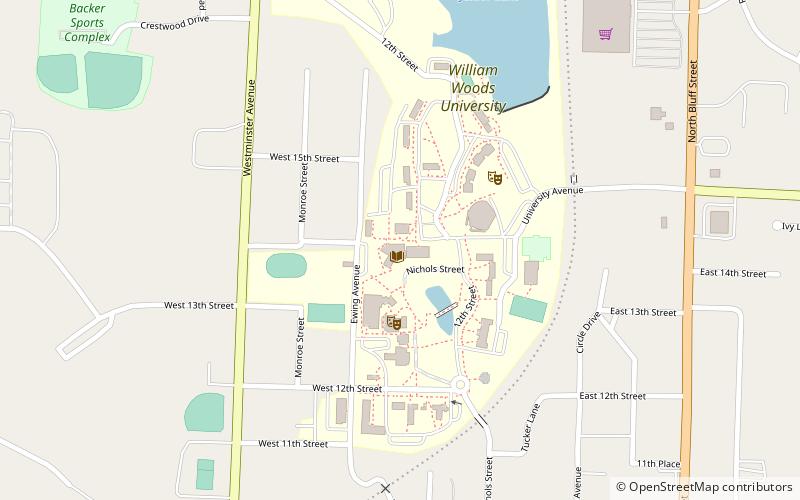william woods university fulton location map