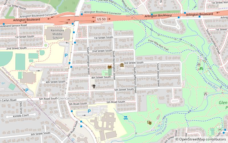 glencarlyn comte darlington location map