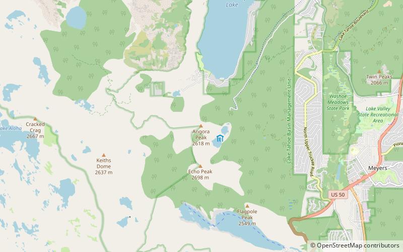 Angora Peak location map