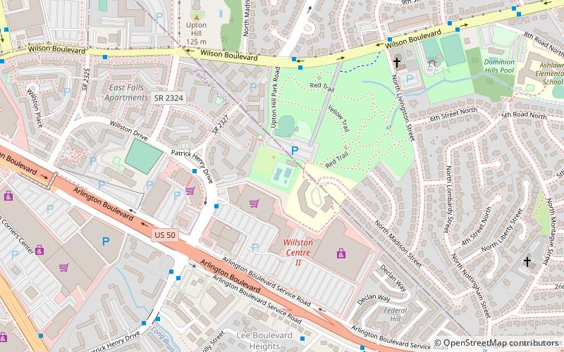 upton hill regional park condado de arlington location map