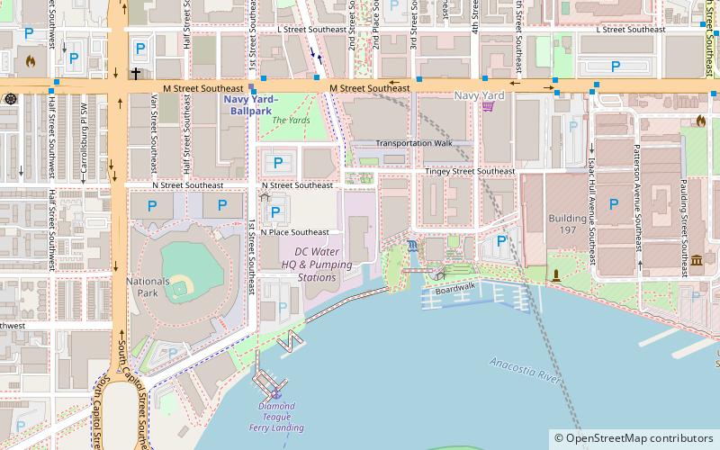 D.C. Water Main Pumping Station location map