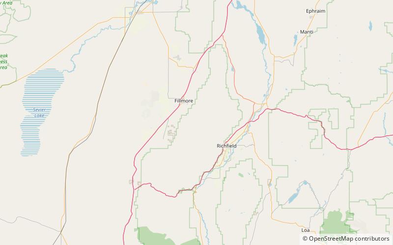 Pavant Range location map