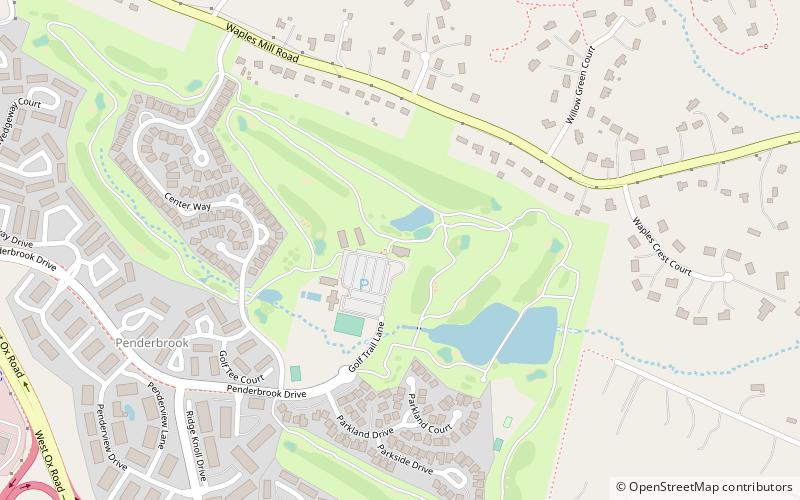 Penderbrook Golf Clubhouse location map