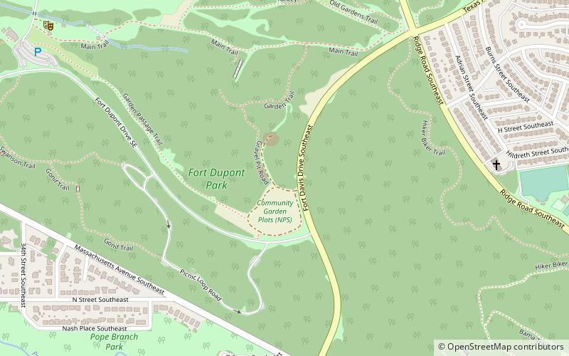 fort dupont park waszyngton location map