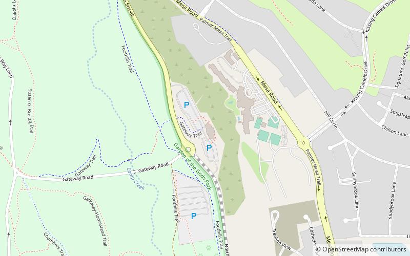 Garden of the Gods location map