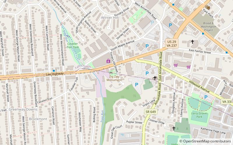 Tinner Hill location map