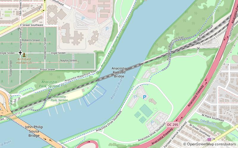 Anacostia Railroad Bridge location map